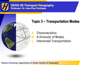 Topic 3 – Transportation Modes A. B. C.