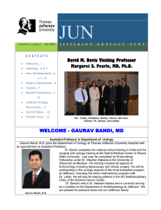 JUN David M. Davis Visiting Professor Margaret S. Pearle, MD, Ph.D.