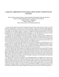 Cooperative Application-level Processing on Hosts and their Attached Network Processors