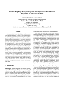 Service Morphing: Integrated System- and Application-Level Service Adaptation in Autonomic Systems