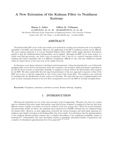 A New Extension of the Kalman Filter to Nonlinear Systems