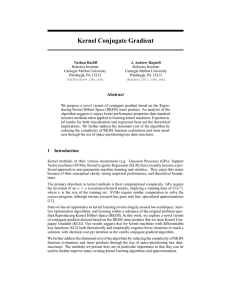 Kernel Conjugate Gradient