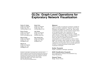 GLOs: Graph-Level Operations for Exploratory Network Visualization Abstract