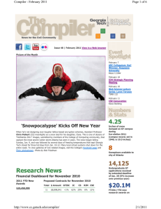4.25 'Snowpocalypse' Kicks Off New Year  Page 1 of 6