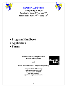 Program Handbook Application Forms