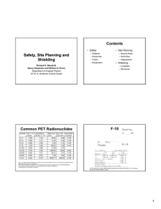 Contents Safety, Site Planning and Shielding g