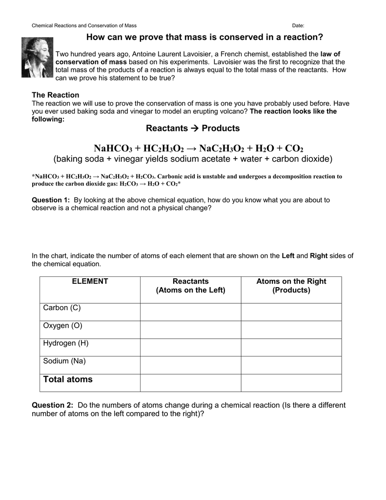 How can we prove that mass is conserved in a Throughout Conservation Of Mass Worksheet