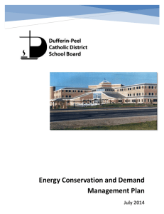 Energy Conservation and Demand  Management Plan   July 2014 