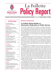 Policy Report La Follette