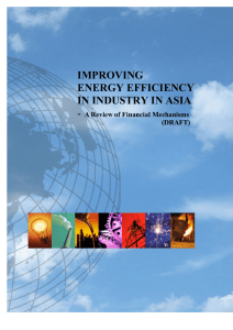 IMPROVING ENERGY EFFICIENCY IN INDUSTRY IN ASIA -