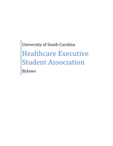 Healthcare Executive Student Association  University of South Carolina