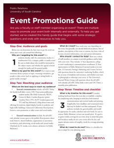 Event Promotions Guide