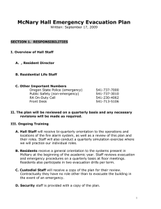 McNary Hall Emergency Evacuation Plan