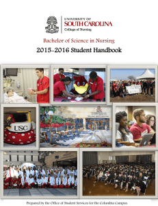 2015-2016 Student Handbook  Bachelor of Science in Nursing INTRODUCTION