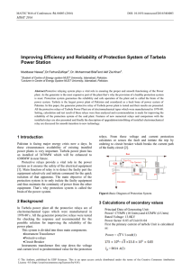 Improving Efficiency and Reliability of Protection System of Tarbela Power Station