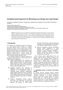 Variability based Approach for Minimizing over Design and under Design