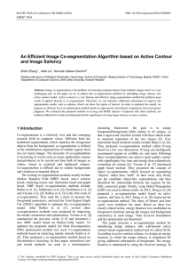 An Efficient Image Co-segmentation Algorithm based on Active Contour