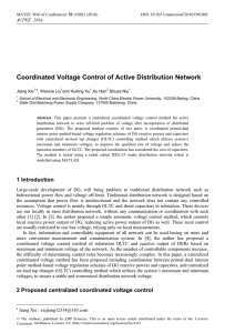 Coordinated Voltage Control of Active Distribution Network , 201 CPEE