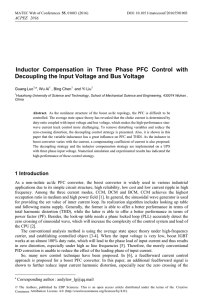 Inductor Compensation in Three Phase PFC Control with , A