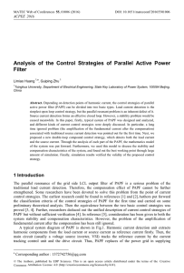 Analysis of the Control Strategies of Parallel Active Power Filter , A