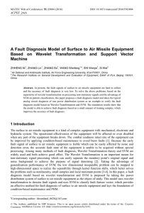 A Fault Diagnosis Model of Surface to Air Missile Equipment