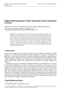 Digital Metering System of New Generation Smart Substation in China , 201