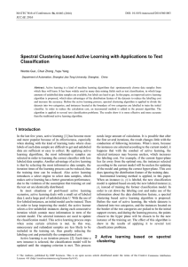 Spectral Clustering based Active Learning with Applications to Text Classification