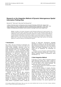 Research on the Integration Method of Dynamic Heterogeneous Spatial  Xiao-lan Xie