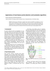 Applications of hand feature points detection and localization algorithms  ,