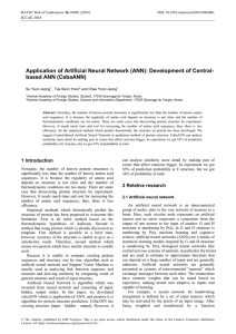 Application of Artificial Neural Network (ANN): Development of Central-