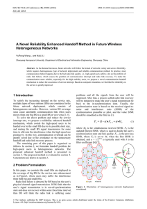 A Novel Reliability Enhanced Handoff Method in Future Wireless Heterogeneous Networks