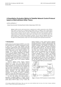 A Quantitative Evaluation Method of Satellite Network Control Protocol