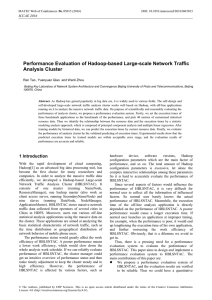 Performance Evaluation of Hadoop-based Large-scale Network Traffic Analysis Cluster