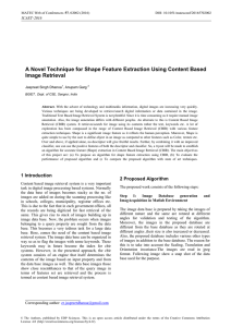 A Novel Technique for Shape Feature Extraction Using Content Based