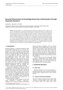Security Enhancement of Knowledge-based User Authentication through Keystroke Dynamics