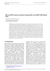 RIP and OSPF protocols Analysis through GNS-3 and OPNET UMTS... Suite  Rashmi Savita