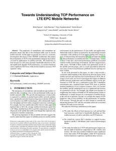 Towards Understanding TCP Performance on LTE/EPC Mobile Networks