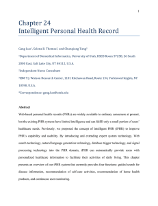 Chapter	24 Intelligent	Personal	Health	Record