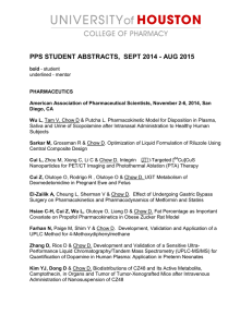PPS STUDENT ABSTRACTS,  SEPT 2014 - AUG 2015