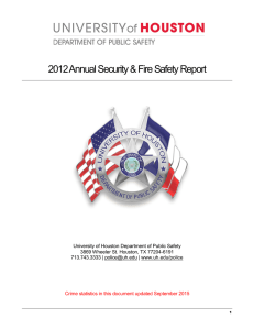 2012 Annual Security &amp; Fire Safety Report