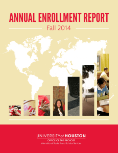 ANNUAL ENROLLMENT REPORT Fall 2014