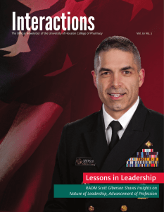 Interactions Lessons in Leadership RADM Scott Giberson Shares Insights on