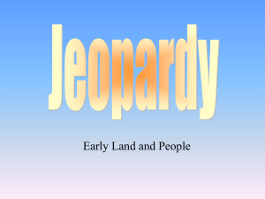 Early Land and People