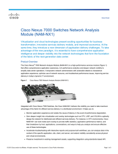 Cisco Nexus 7000 Switches Network Analysis Module (NAM-NX1)