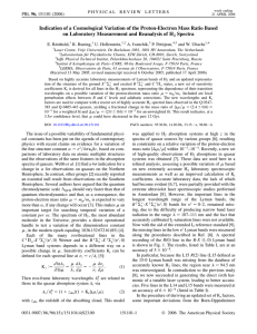 Indication of a Cosmological Variation of the Proton-Electron Mass Ratio... on Laboratory Measurement and Reanalysis of H