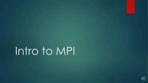 Intro to MPI