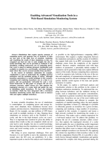 Enabling Advanced Visualization Tools in a Web-Based Simulation Monitoring System