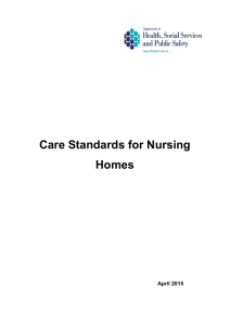 Care Standards for Nursing Homes April 2015