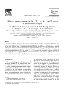 Lifetime measurements on the c R of molecular nitrogen