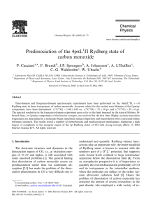 Predissociation of the 4ppL P Rydberg state of carbon monoxide